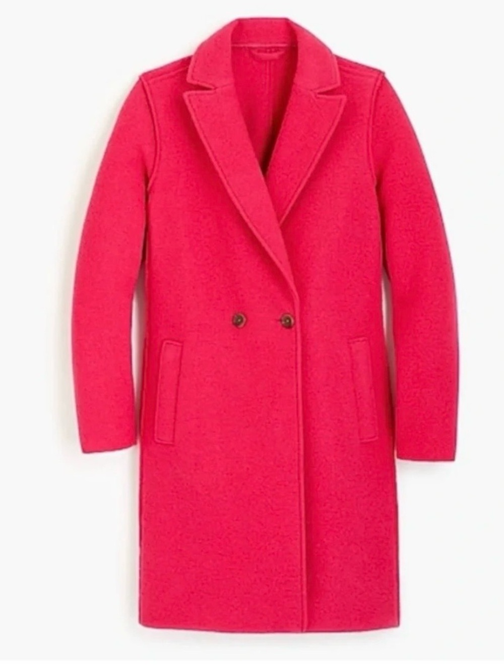 J Crew Daphne Top Coat 100% Italian Wool Size 00P